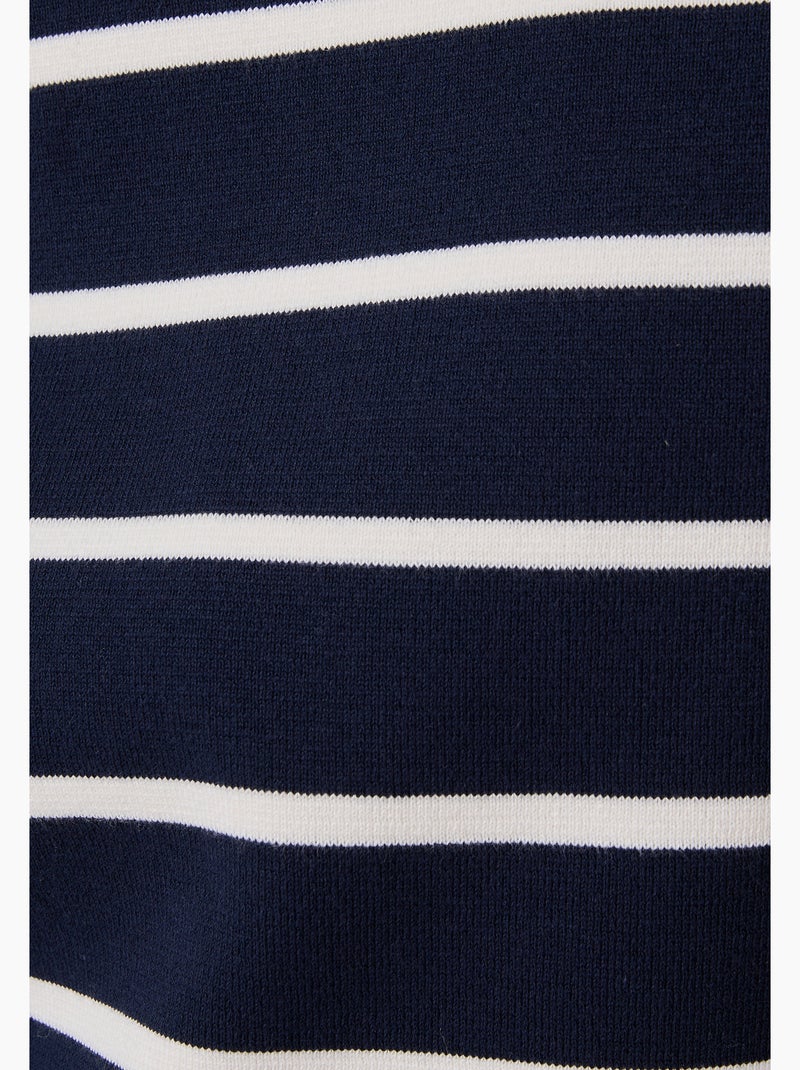 Pull col camionneur zippé - damart Bleu marine - Kiabi