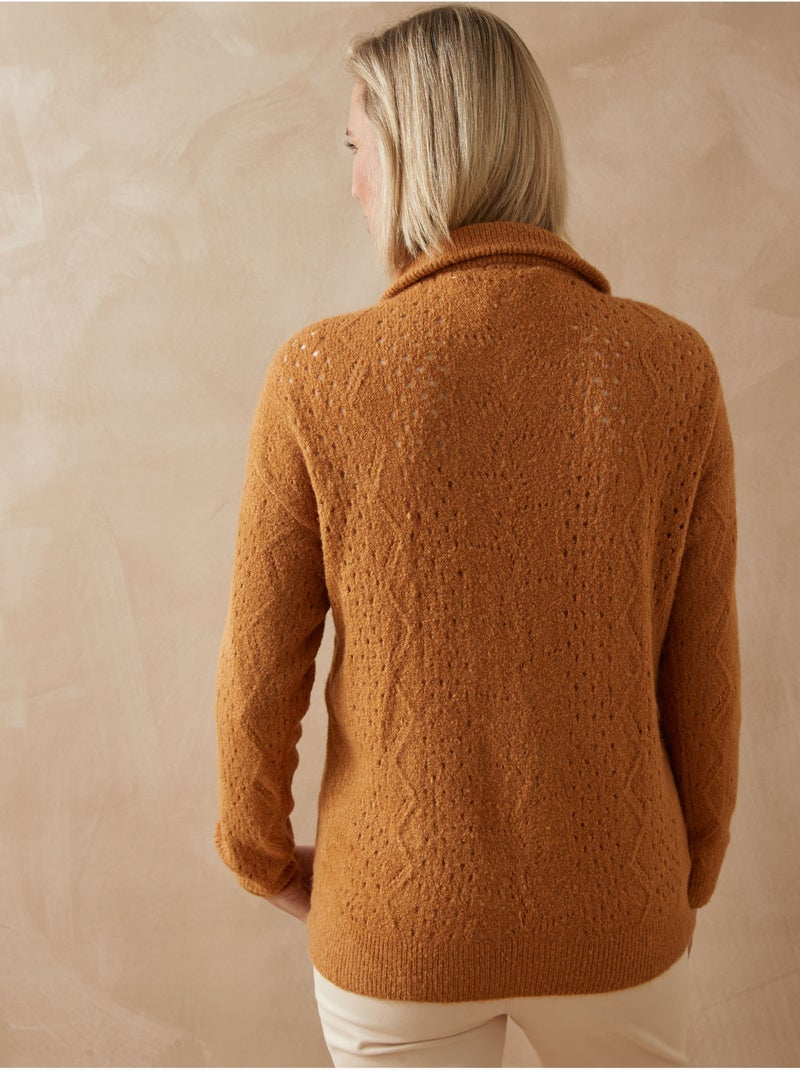 Pull col camionneur zippé - DAXON Camel - Kiabi