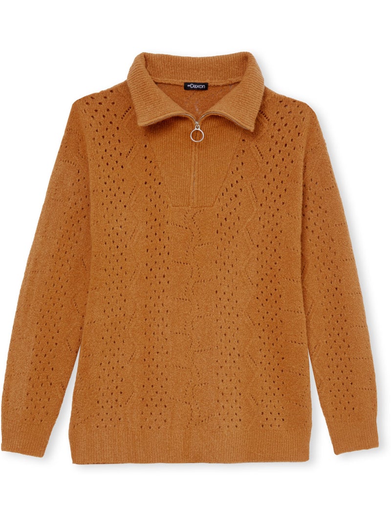 Pull col camionneur zippé - DAXON Camel - Kiabi