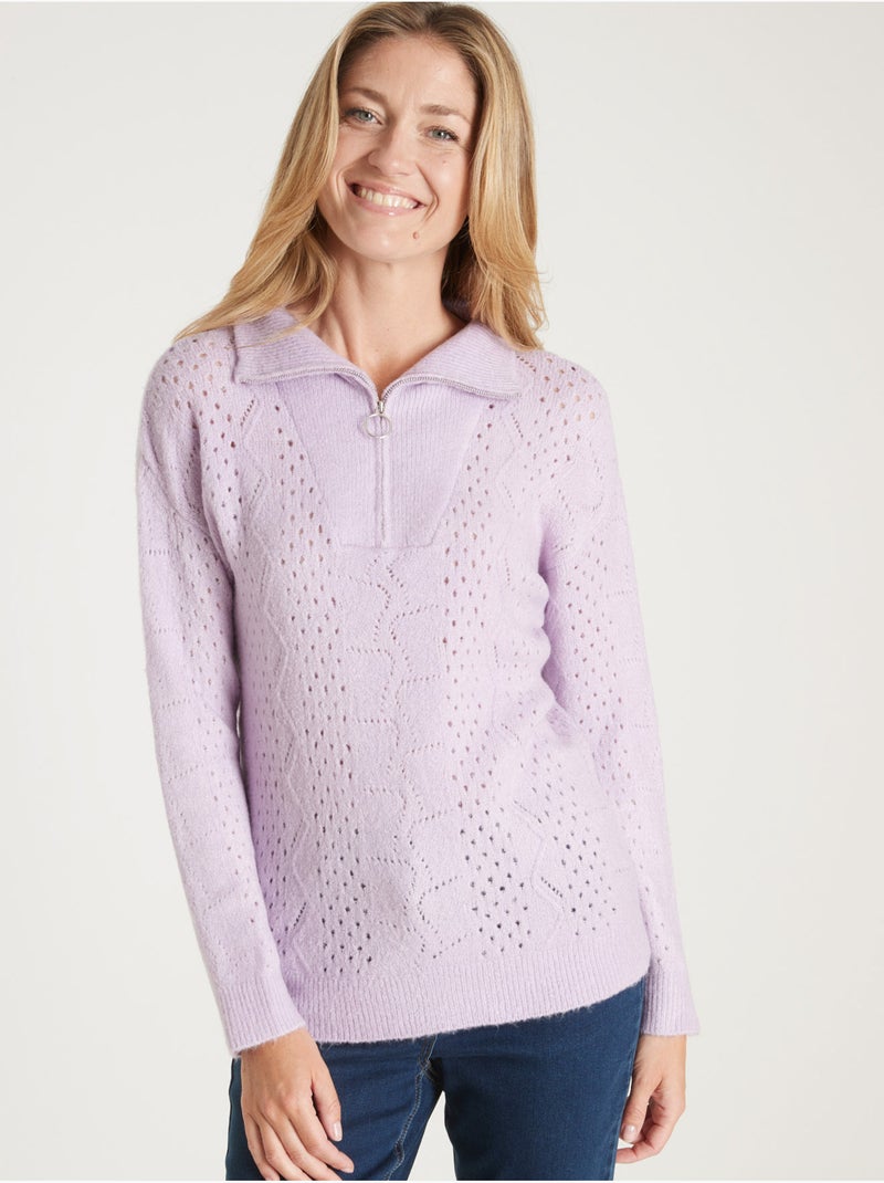 Pull col camionneur zippé - DAXON Parme - Kiabi