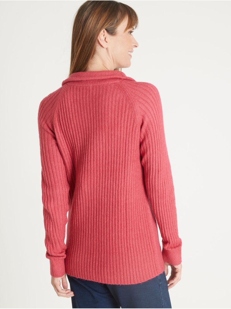 Pull col camionneur zippé - DAXON Rose - Kiabi