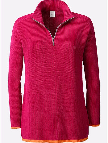 Pull Col Camionneur Zippé - Taille Standard - helline