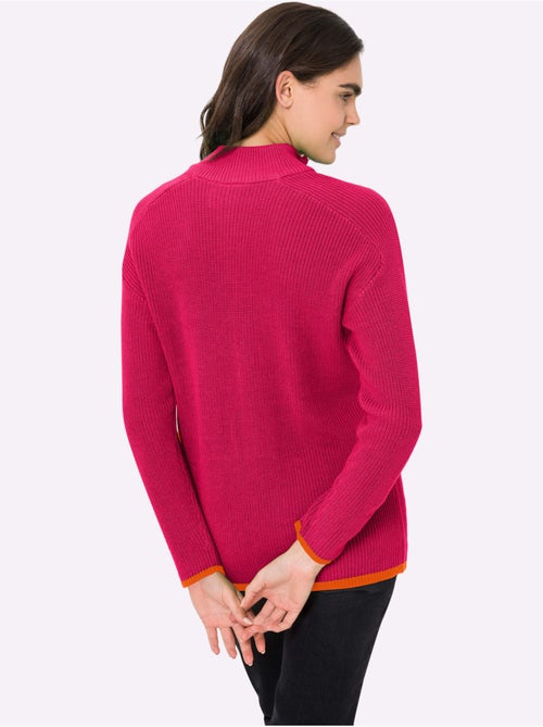 Pull Col Camionneur Zippé - Taille Standard - helline - Kiabi