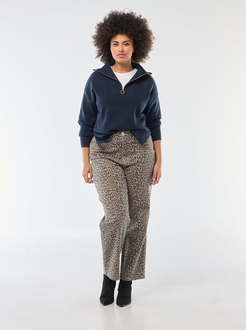 Pull col camionneur zippé - Kiabi