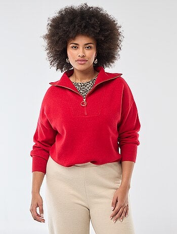 Pull col camionneur zippé