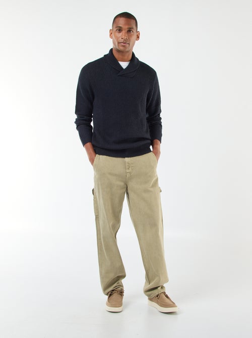 Pull col chale uni - Kiabi