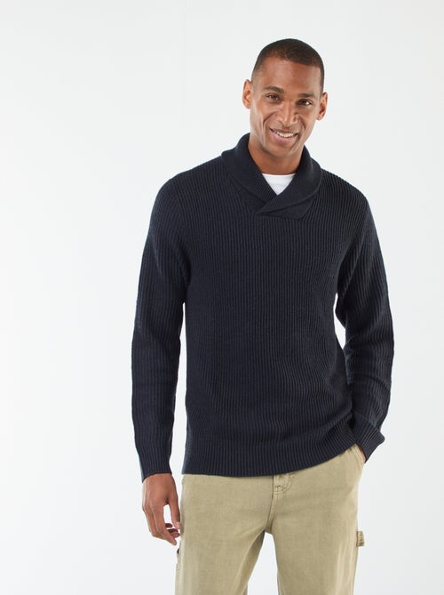 Pull col chale uni - Kiabi