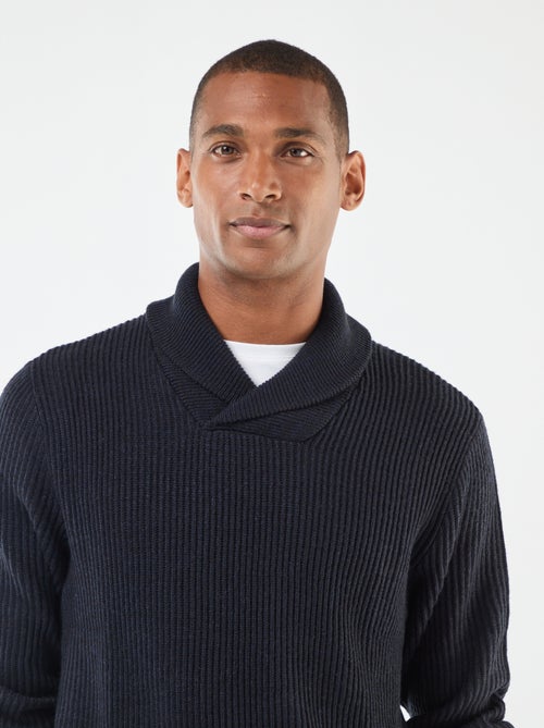 Pull col chale uni - Kiabi