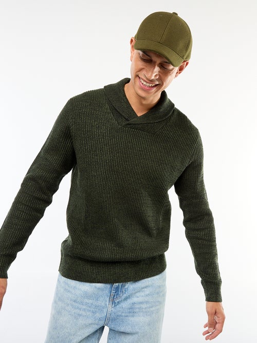 Pull col chale uni - Kiabi