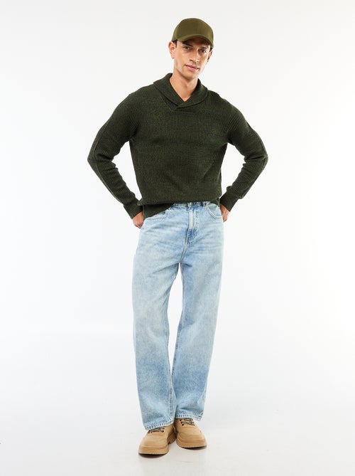 Pull col chale uni - Kiabi