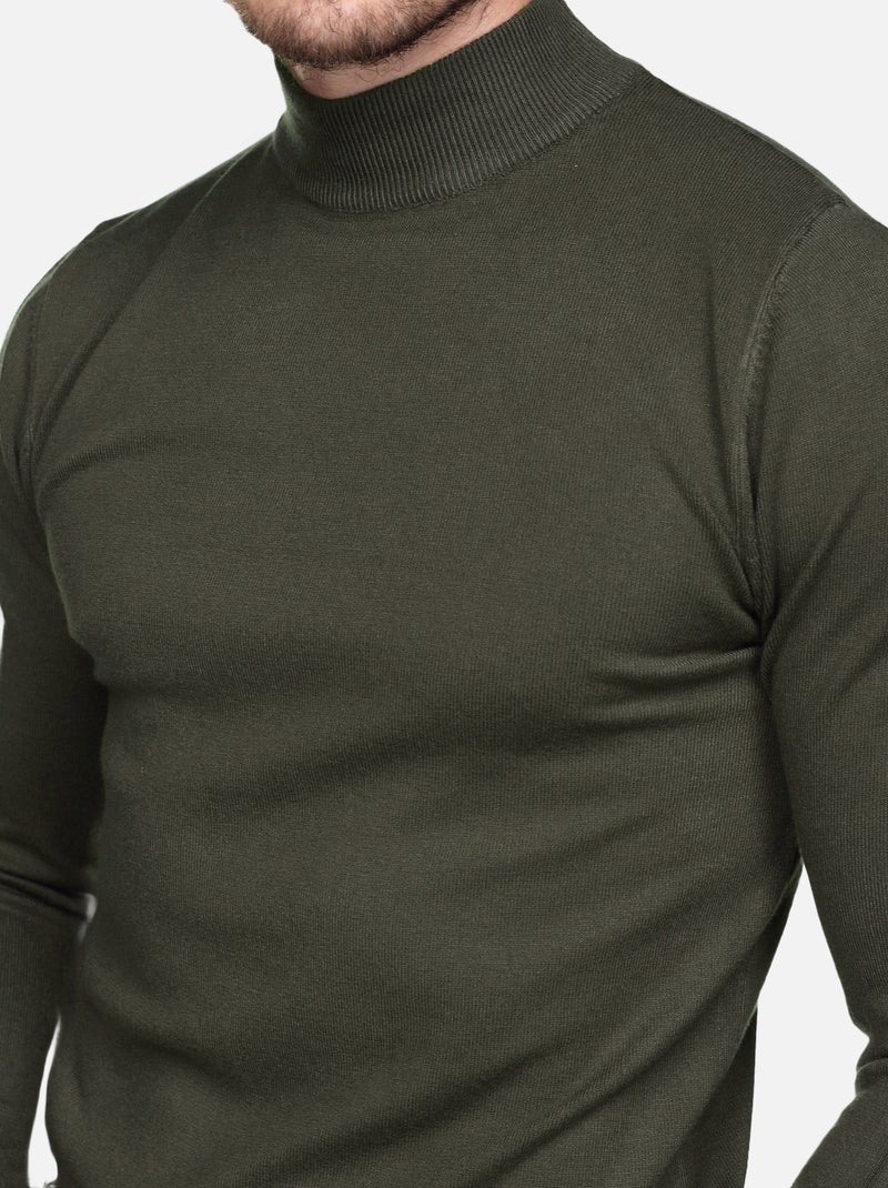 Pull col cheminée - Kenzarro Kaki - Kiabi