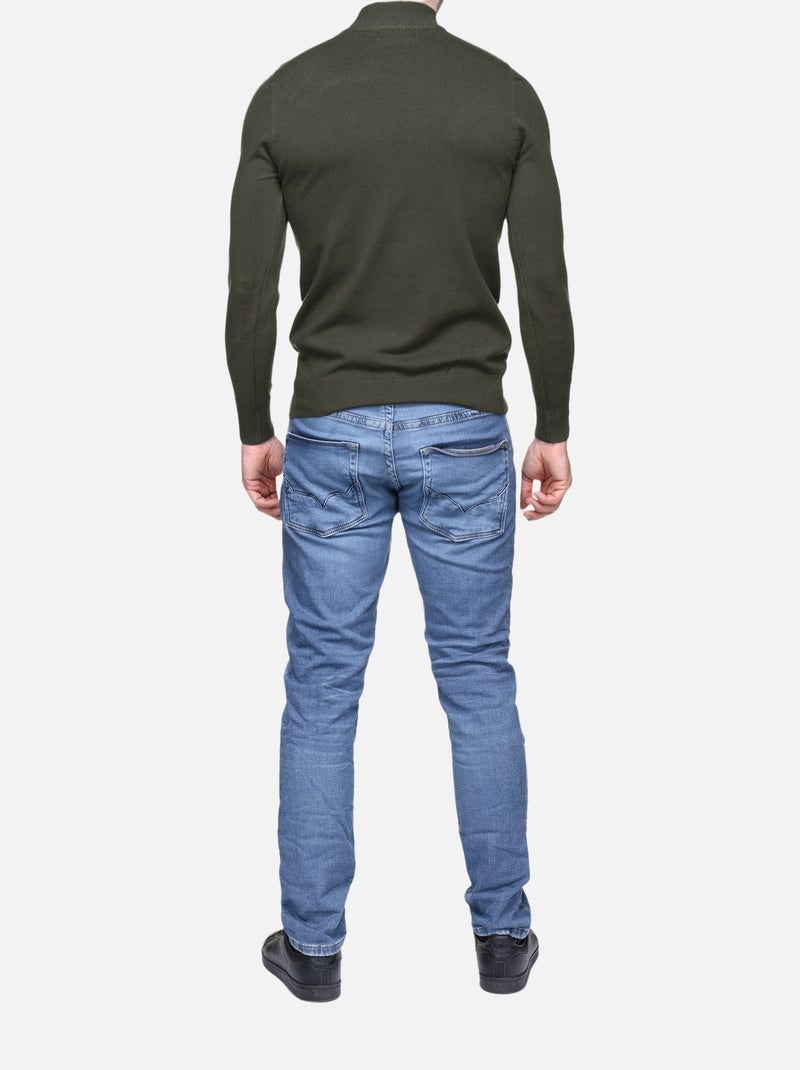 Pull col cheminée - Kenzarro Kaki - Kiabi