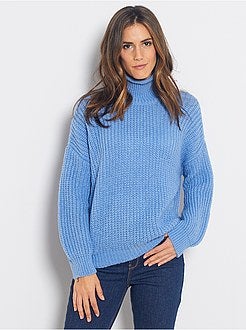 Pull col cheminée - Kiabi