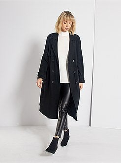 Pull col cheminée et manches gigot - Kiabi