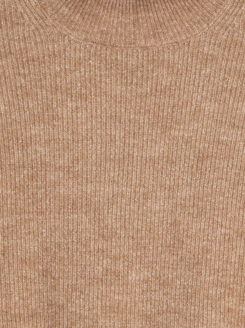 Pull col cheminée 'JDY' Marron - Kiabi