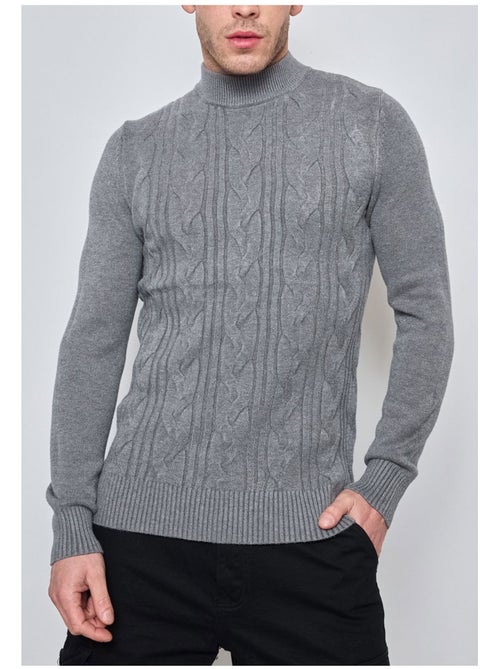 Pull col cheminée Kebello - Kiabi