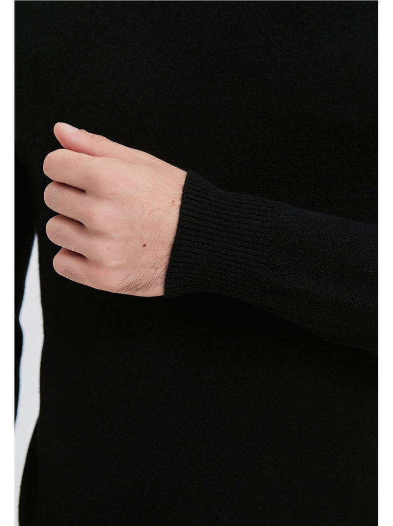 Pull col Cheminée Kebello Noir Noir - Kiabi