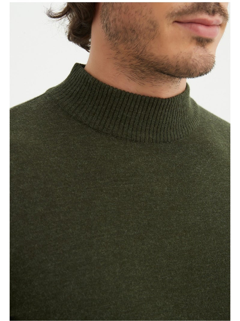 Pull col Cheminée Kebello Vert - Kiabi