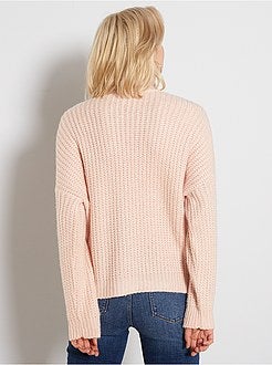 Pull col cheminée - Kiabi