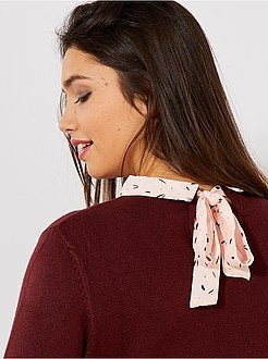 Pull col chemise - Kiabi