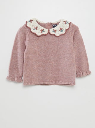 Pull col claudine