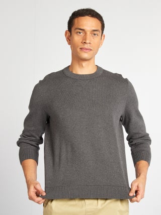 Pull col en maille fine jauge