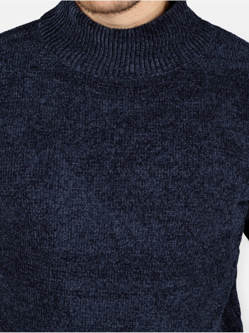 Pull col montant - Kenzarro Bleu - Kiabi