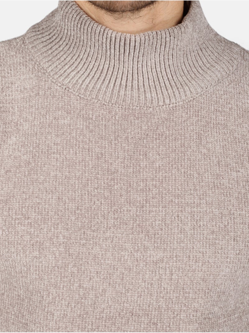 Pull col montant - Kenzarro Gris clair - Kiabi