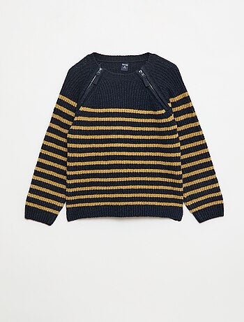 Pull col montant à double ouverture zippée- So Easy