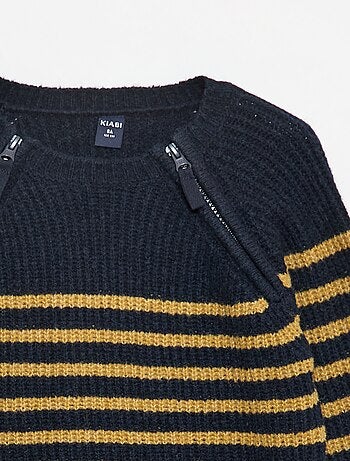 Pull col montant à double ouverture zippée- So Easy