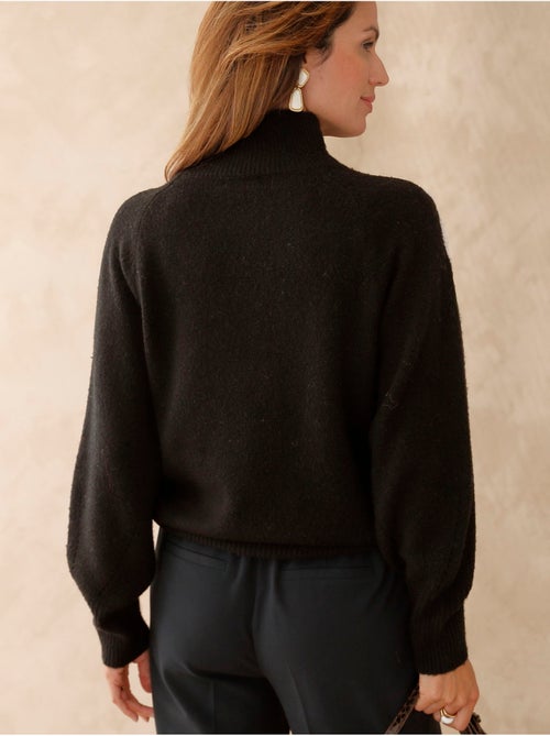 Pull col montant avec broderie - DAXON - Kiabi