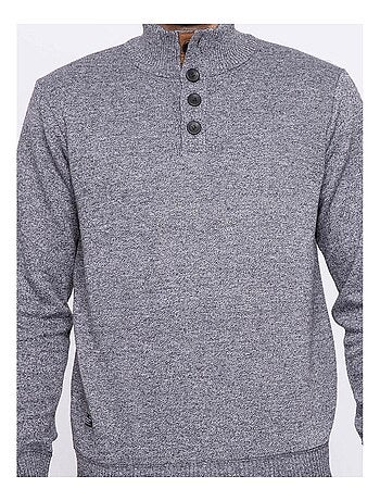 Pull col montant boutons LULITE