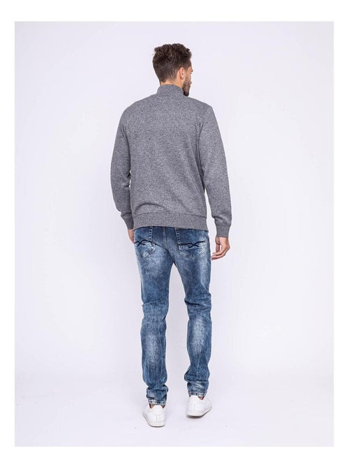 Pull col montant boutons LULITE - Kiabi