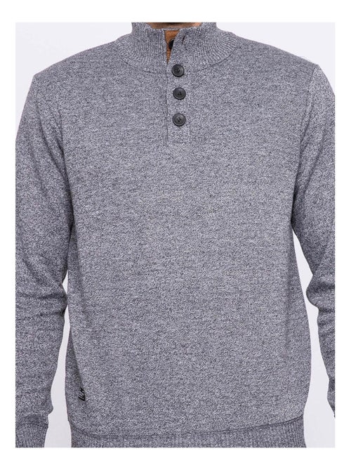 Pull col montant boutons LULITE - Kiabi