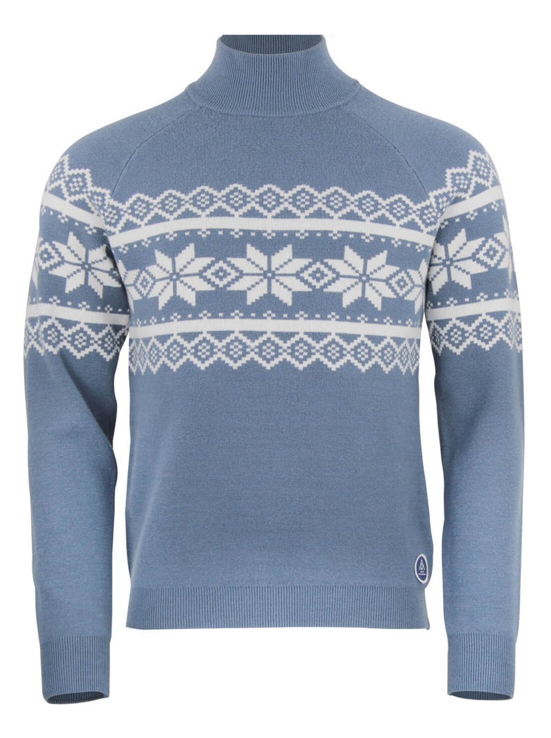Pull col montant CLYDE - PEAK MOUNTAIN Bleu - Kiabi