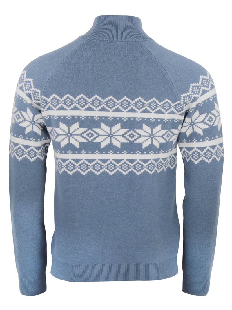 Pull col montant CLYDE - PEAK MOUNTAIN Bleu - Kiabi