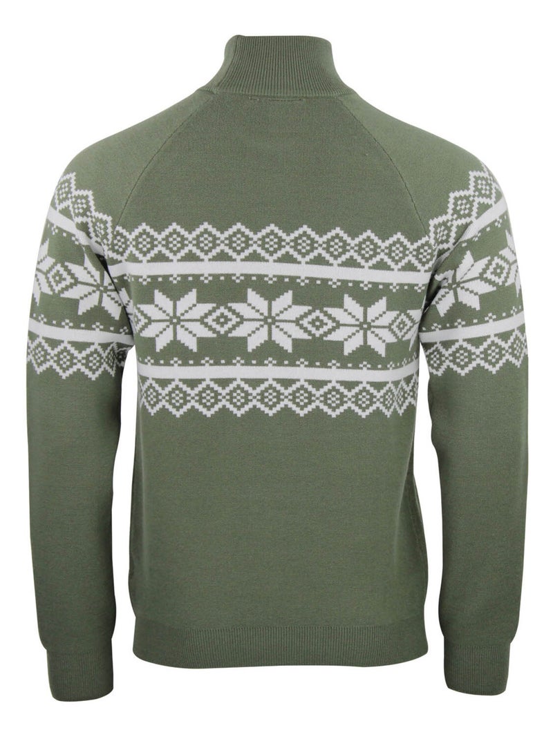 Pull col montant CLYDE - PEAK MOUNTAIN Kaki - Kiabi