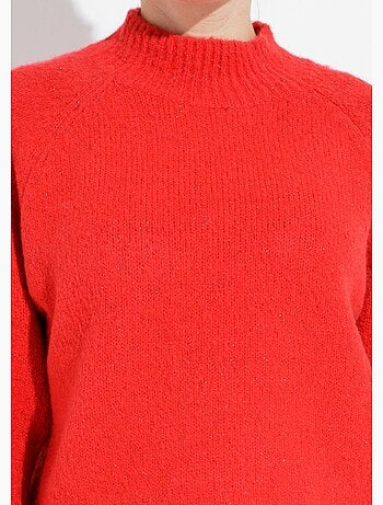 Pull col montant en maille brillante - AFIBEL