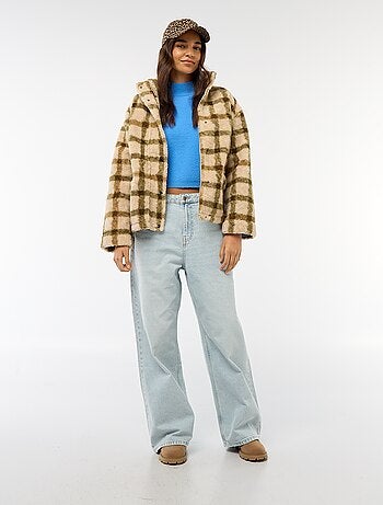 Pull col montant en maille grosse jauge