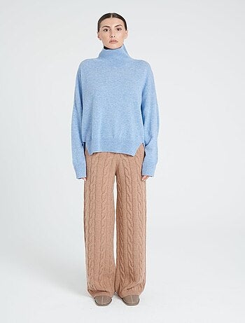 Pull col montant femme 100% cachemire - ZAYA 13