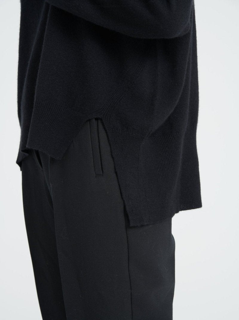 Pull col montant femme 100% cachemire - ZAYA 13 Noir - Kiabi