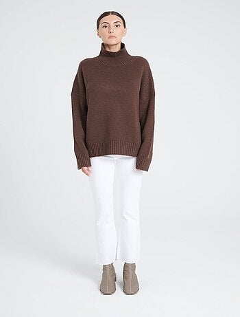 Pull col montant femme 100% cachemire 10 fils - ZAYA 3