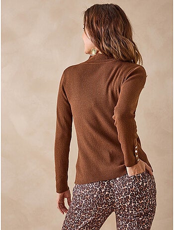 Pull col montant finitions écailles - DAXON