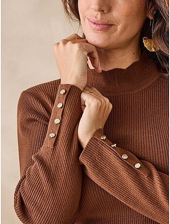 Pull col montant finitions écailles - DAXON