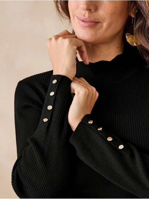 Pull col montant finitions écailles - DAXON - Kiabi