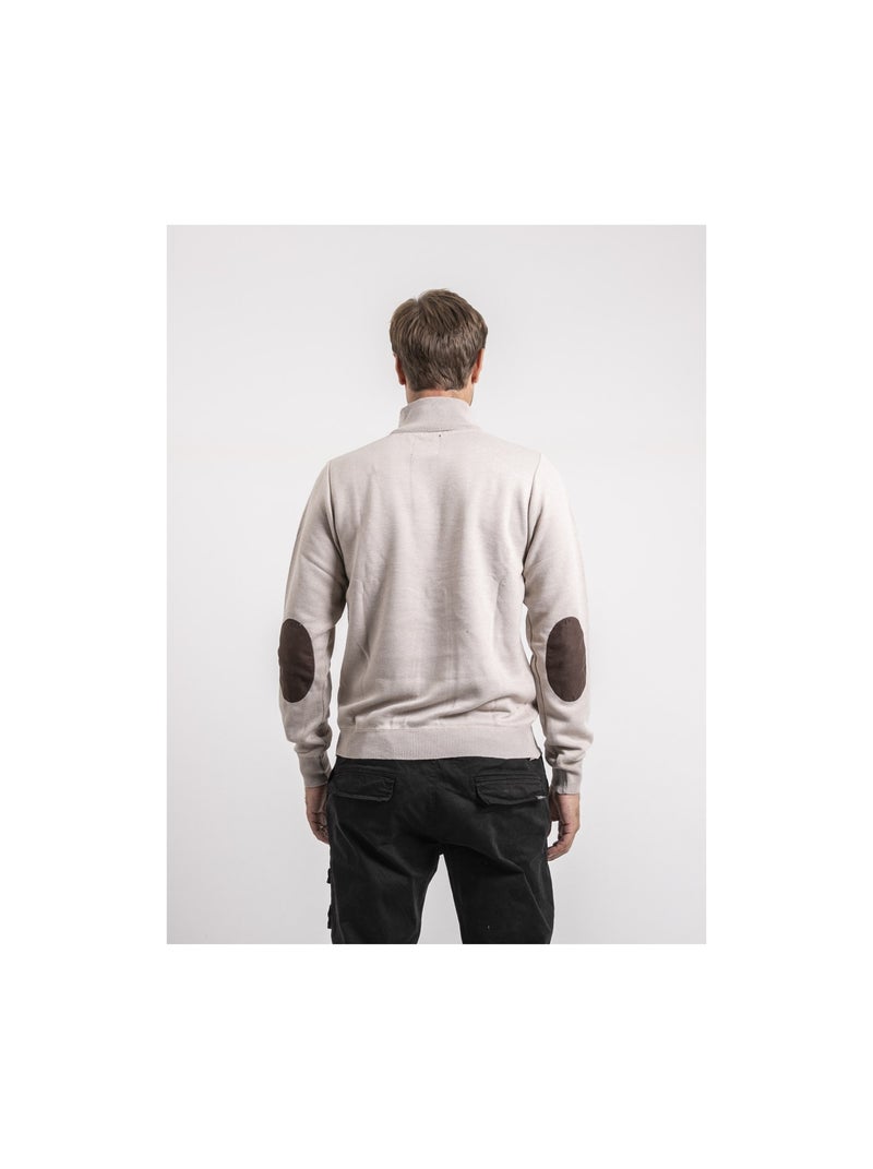 Pull col montant LABERVIL Beige - Kiabi