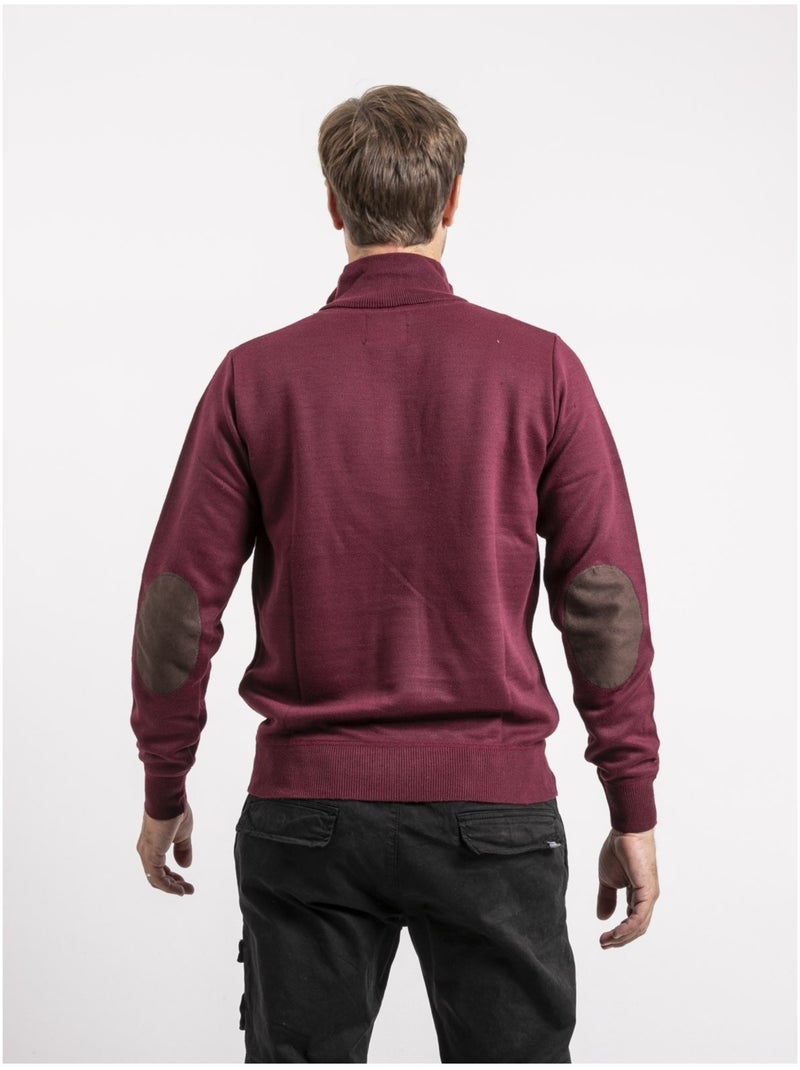 Pull col montant LABERVIL Bordeaux - Kiabi