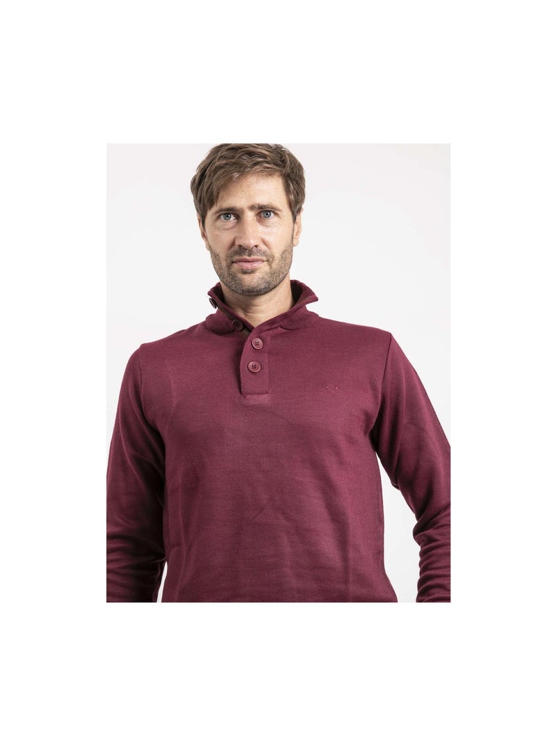 Pull col montant LABERVIL Bordeaux - Kiabi