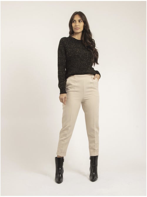 Pull col montant lurex KAMPALA - Kiabi