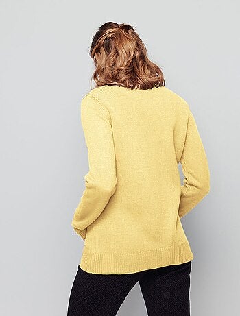 Pull col montant maille épaisse - Afibel